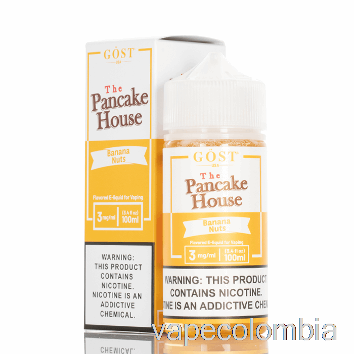 Vape Kit Completo Banana Nueces - The Pancake House - Gost Vapor - 100ml 6mg